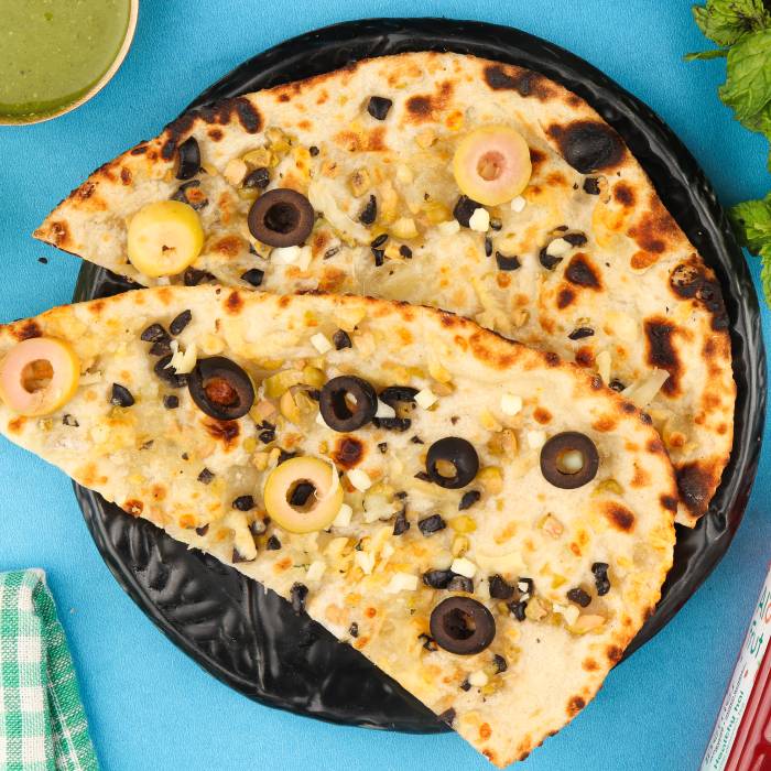 Olive Cheese Naan