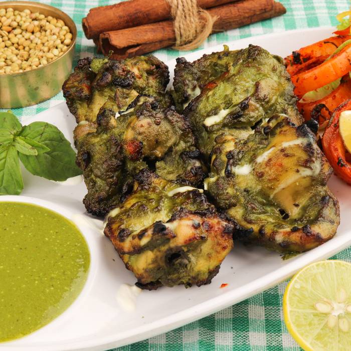 Chicken Basil tikka