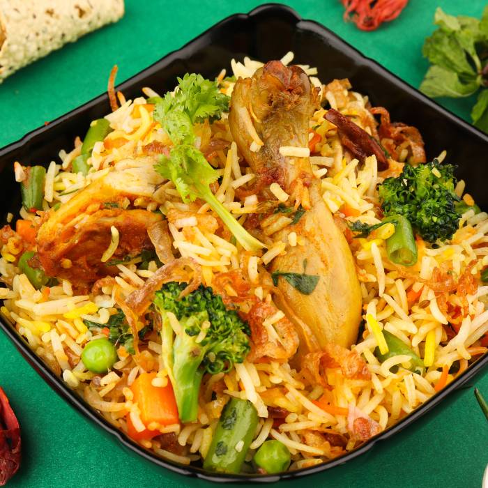 Chicken Subz Pulao