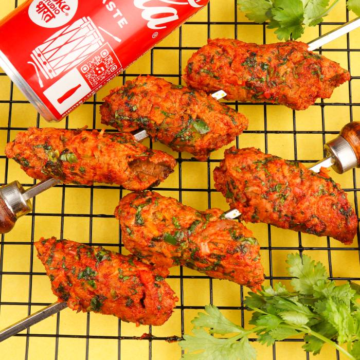 Mutton Gilafi Seekh Kebab